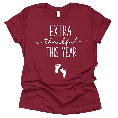 Thanksgiving Pregnancy Announcement Shirt - Extra Thankful