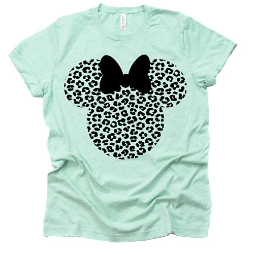 Leopard Minnie Shirt - Stylish Animal Graphic Tee