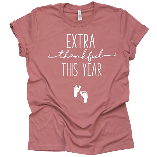 Thanksgiving Pregnancy Announcement Shirt - Extra Thankful
