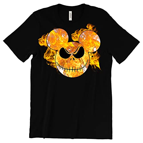 Jack Skellington Fire Flames Shirt – Spooky Fun Style