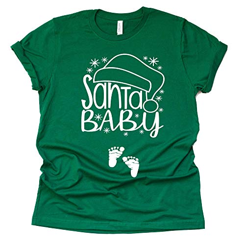 Santa Baby Christmas Maternity Shirt for Moms