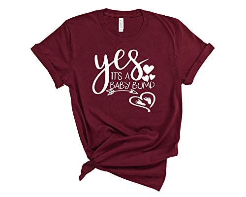 Yes It's a Baby Bump Pregnancy Announcement Shirt