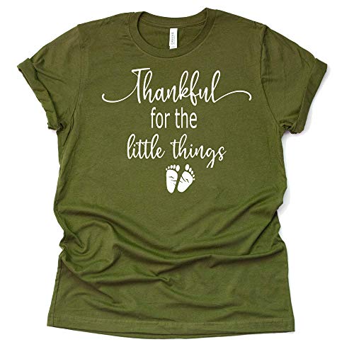 Thankful for The Little Things Shirt - Pregnancy Announcement