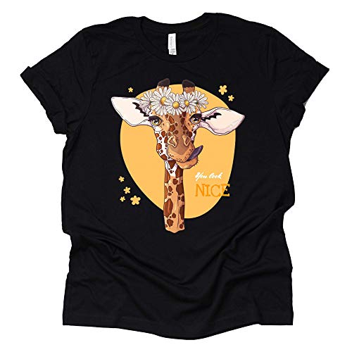Giraffe Shirt - Funny Floral Design for Animal Lovers
