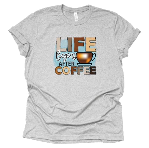 Life Begins After Coffee T-Shirt – Funny Graphic Tee