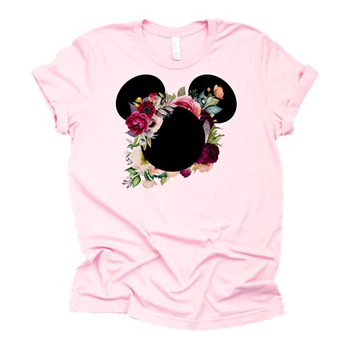 Mickey Floral Shirt - Boho Graphic Tee for Women