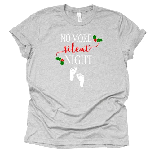 No More Silent Nights Pregnancy Announcement Shirt