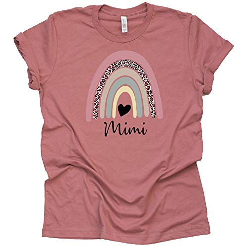 Rainbow Mimi Shirt - Stylish Leopard Printed Tee