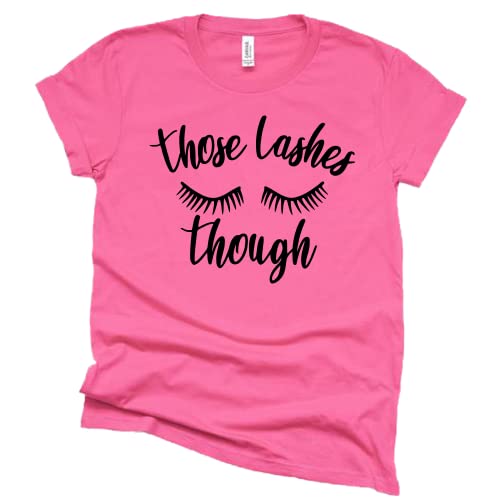 Women's Eyelash Graphic Shirt - Trendy Black Makeup Tee