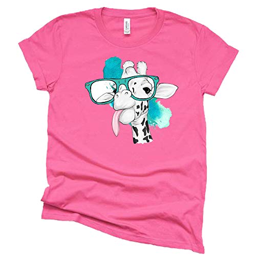 Funny Giraffe Shirt with Glasses – Cute Animal Tee