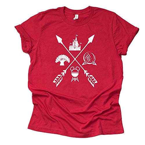 Disney Theme Park Shirt - Four Park Arrow Design