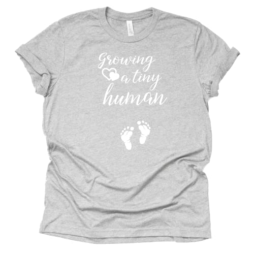 Growing a Tiny Human Shirt | Cute Pregnancy Reveal Tee