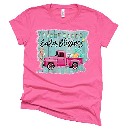 Easter Blessing Vintage Truck Shirt – Women’s Casual Tee