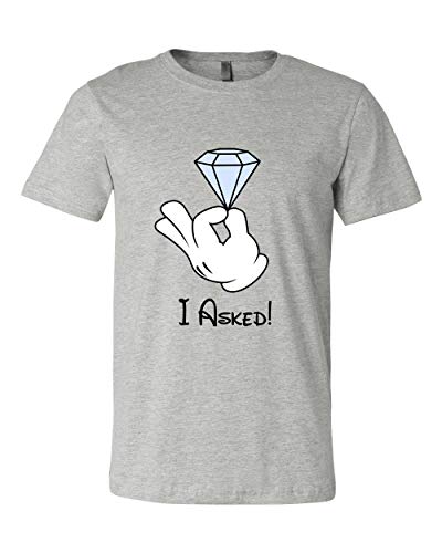 I Asked Engagement Graphic Tee - Perfect Gift for Her