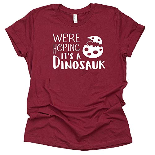Dinosaur Pregnancy Announcement Shirt - Fun Short Sleeve Tee