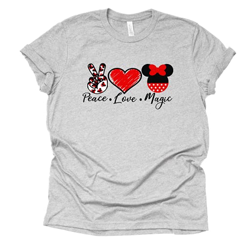 Peace Love Magic Graphic T-Shirt for Disney Fans