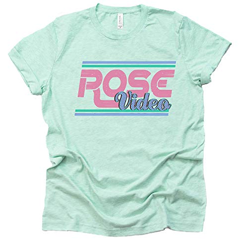 Rose Video Graphic T-Shirt - Trendy Casual Top