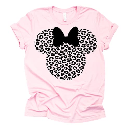 Leopard Minnie Shirt - Stylish Animal Graphic Tee