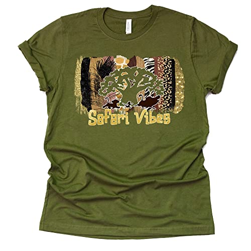 Safari Vibes Leopard Print Shirt – Stylish Graphic Tee