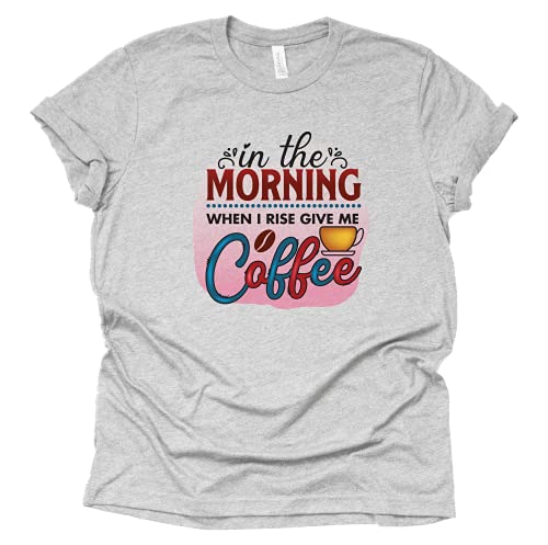 Coffee Letters Print T-Shirt – Funny Casual Tee for Women