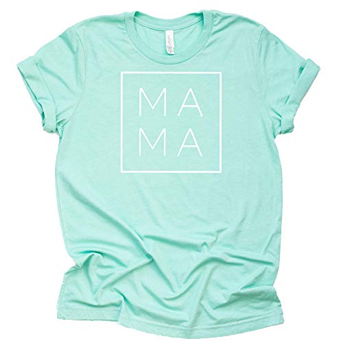 Mama Square T-Shirt Casual Letter Print Tee