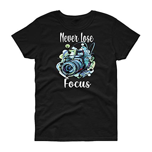 Camera Graphic T-Shirt - Never Lose Focus Design