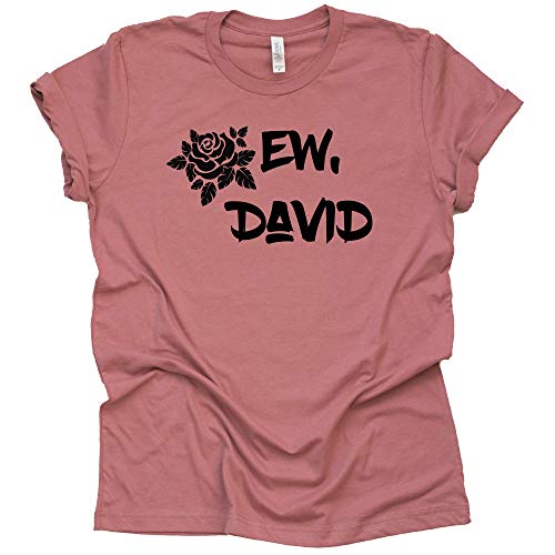 Ew David Rose T-Shirt | Casual Short Sleeve Graphic Tee