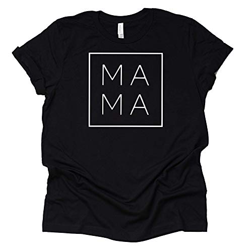 Mama Square T-Shirt Casual Letter Print Tee
