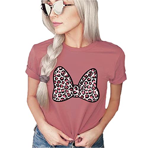 Minnie Mouse Leopard Print Safari Shirt for Casual Style