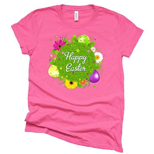 Floral Happy Easter Shirt – Festive Tee for Women