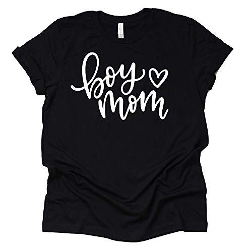 Boy Mom Casual Cotton Graphic Tee - 7 Colors Available