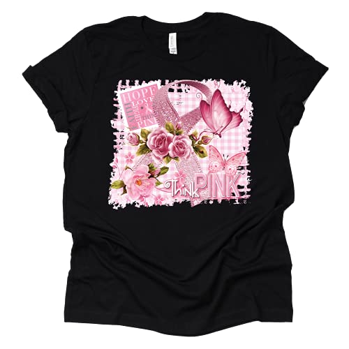 Think Pink Breast Cancer Awareness Women's T-Shirt