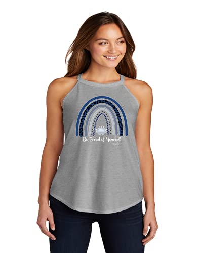 Rainbow Tank Top - Be Proud of Yourself Graphic Shirt