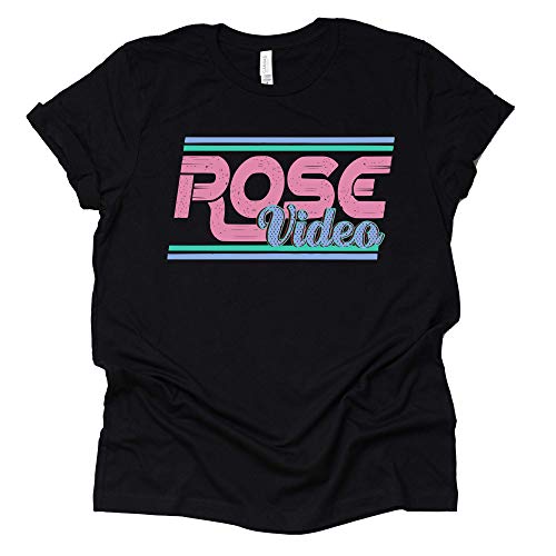 Rose Video Graphic T-Shirt - Trendy Casual Top