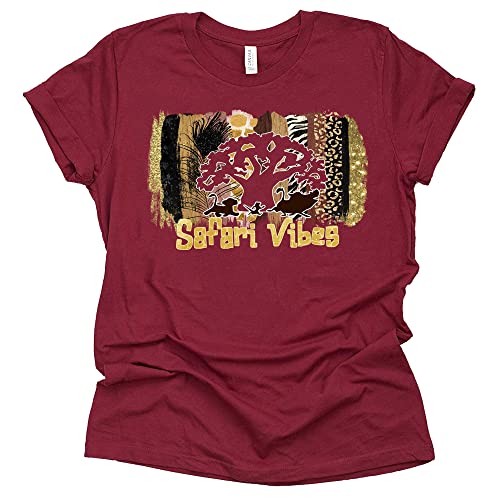 Safari Vibes Leopard Print Shirt – Stylish Graphic Tee