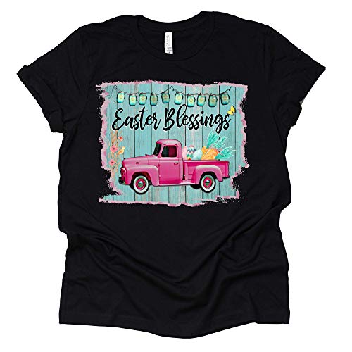 Easter Blessing Vintage Truck Shirt – Women’s Casual Tee