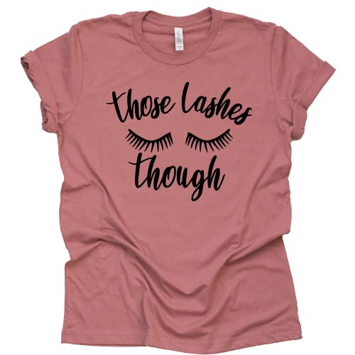 Women's Eyelash Graphic Shirt - Trendy Black Makeup Tee