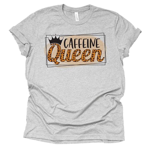 Caffeine Queen Coffee Graphic T-Shirt for Women