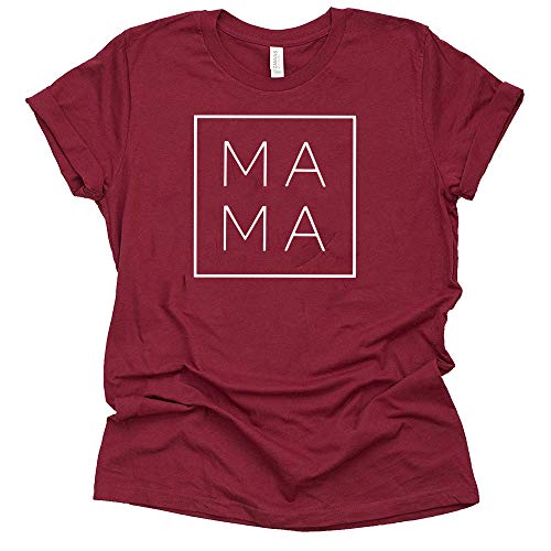 Mama Square T-Shirt Casual Letter Print Tee