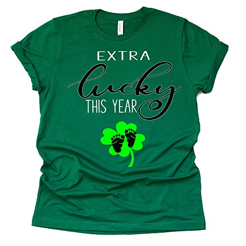 Extra Lucky St Patrick's Day Shirt for Pregnancy Announcement