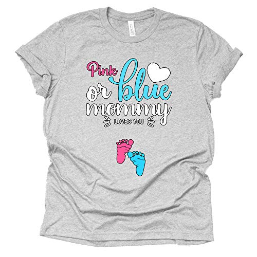 Pink or Blue Mommy Love You Shirt – Adorable Announcement Tee