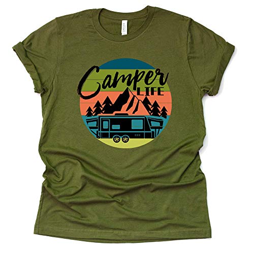 Camper Life Shirt - Fun Camping RV Graphic Tee for Women