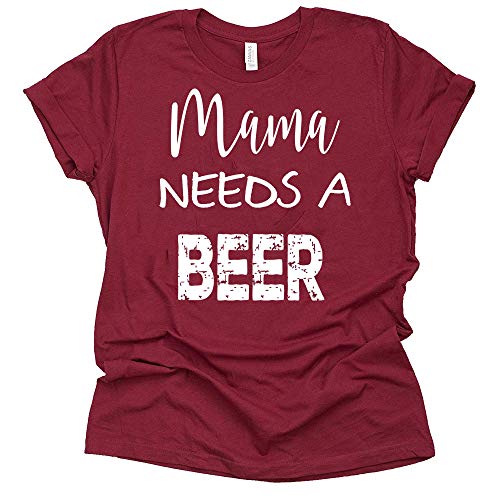 Mama Needs a Beer T-Shirt - Casual Mom Tee