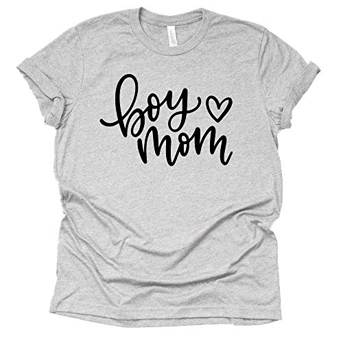 Boy Mom Casual Cotton Graphic Tee - 7 Colors Available