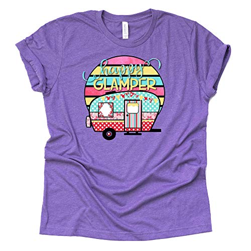 Happy Glamper Shirt - Fun Camping Graphic Tee
