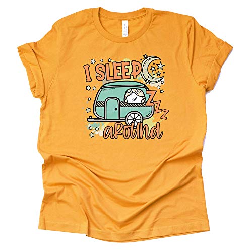 I Sleep Around Camping Shirt | Funny Summer Tee