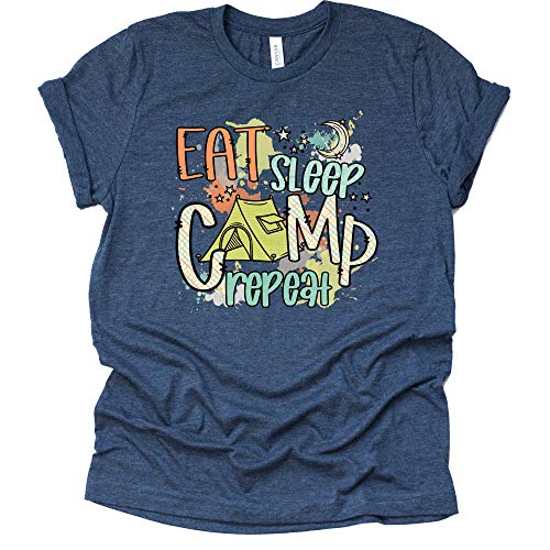 Eat Sleep Camp Repeat Shirt - Adventure Ready Tee