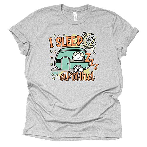 I Sleep Around Camping Shirt | Funny Summer Tee
