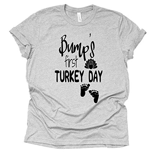 Bump's First Turkey Day Shirt - Pregnancy Announcement Tee