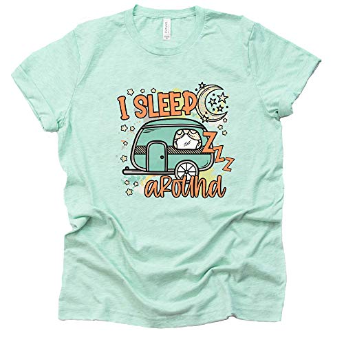 I Sleep Around Camping Shirt | Funny Summer Tee